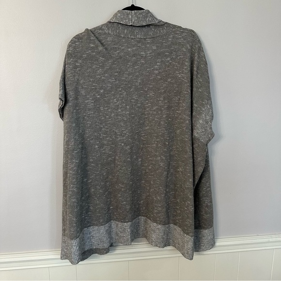 Eileen Fisher Organic Cotton Linen Slub Cardigan in Gray Size L GUC - Picture 6 of 6